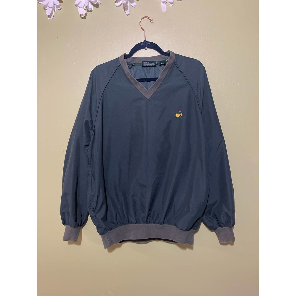 Masters Collection Pullover Golf Jacket Windbreaker Medium Blue